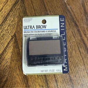 Maybelline Ultra Brow Brush- On- Color Dark Brown 125CB-02 NEW SEALED makeup